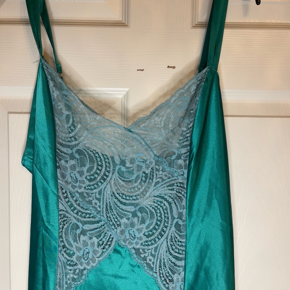 Victoria’s Secret Gold Label Satin and Lace Slip Dress